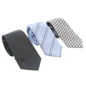 Emporio Armani Multicolor Assorted 100% Silk Tie Collection-Set of 3